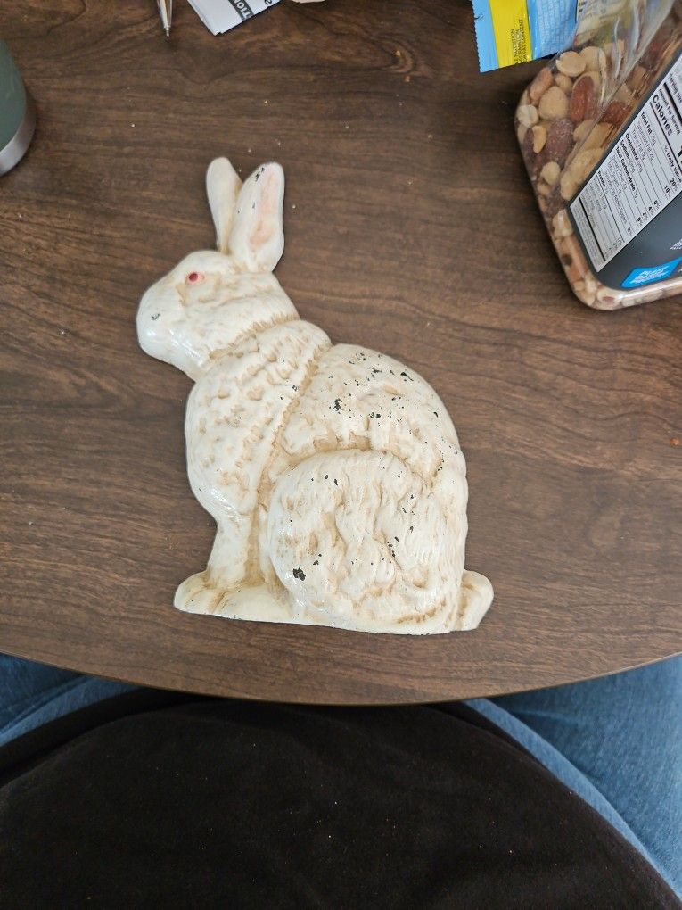 Old Cast Iron Bunny Doorstop
