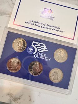 1999 US Mint 50 State Quarters Proof Set