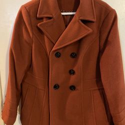WOOL WOMEN COAT SIZE XL