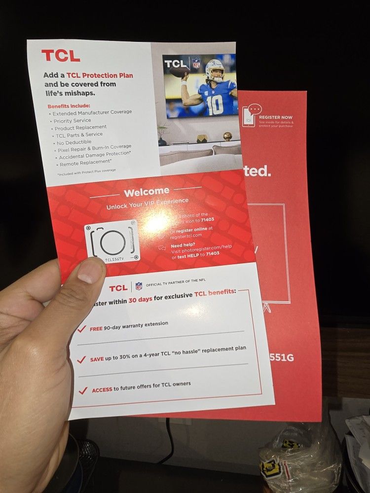 Brand New TCL 50 Smart TV 150 Obo