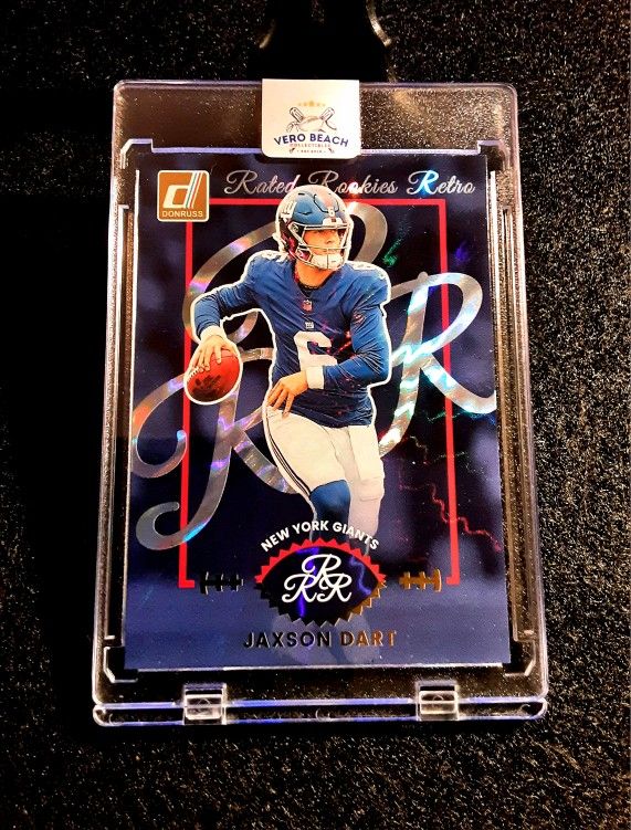 Jaxson Dart 2025 Donrus Rated Rookie Retro NY GIANTS NFL