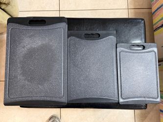 Set of 3 Plastic Cutting Boards / Cortadoras  plastic as