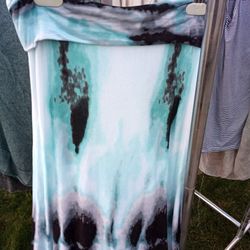 Long Tie Dye Skirt