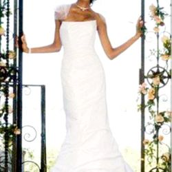 David's bridal Mermaid wedding dress size 6 