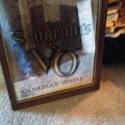 Seagram’s whiskey antique Mirror 