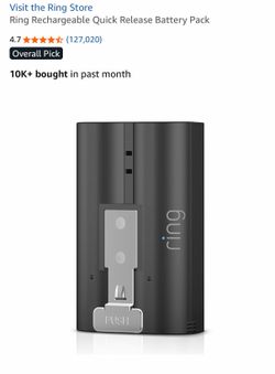 Ring device battery