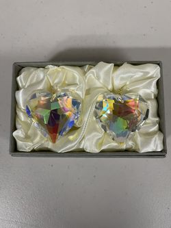 Crystal heart sun chimes