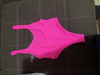 Hot pink Shein swimsuit