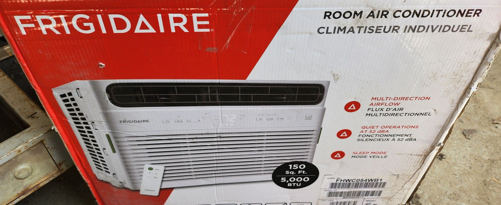 New 5000 Btu 150 Sq Window AC