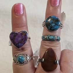 Sterling Silver Unique Rings