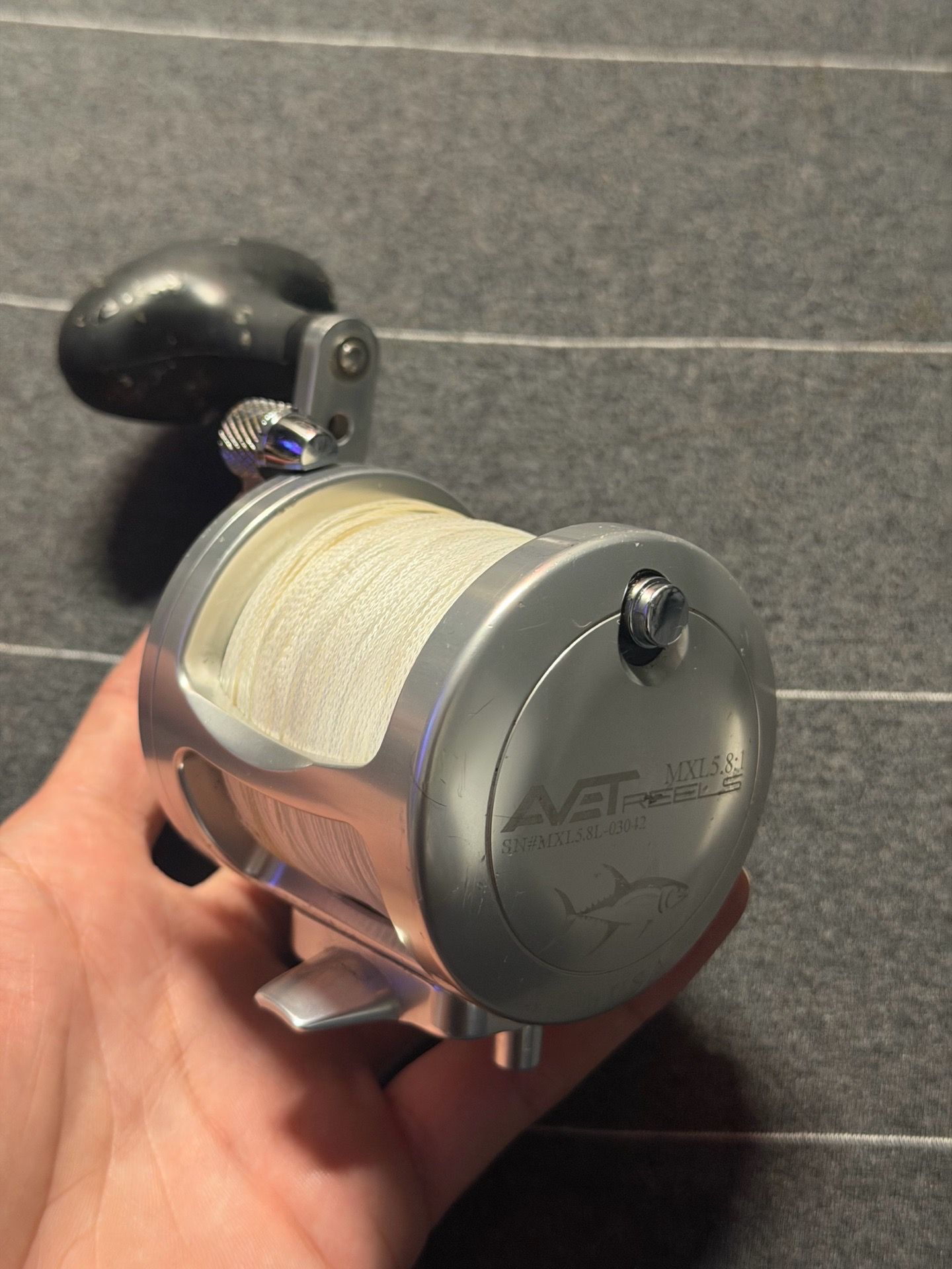 Left handed avet reel