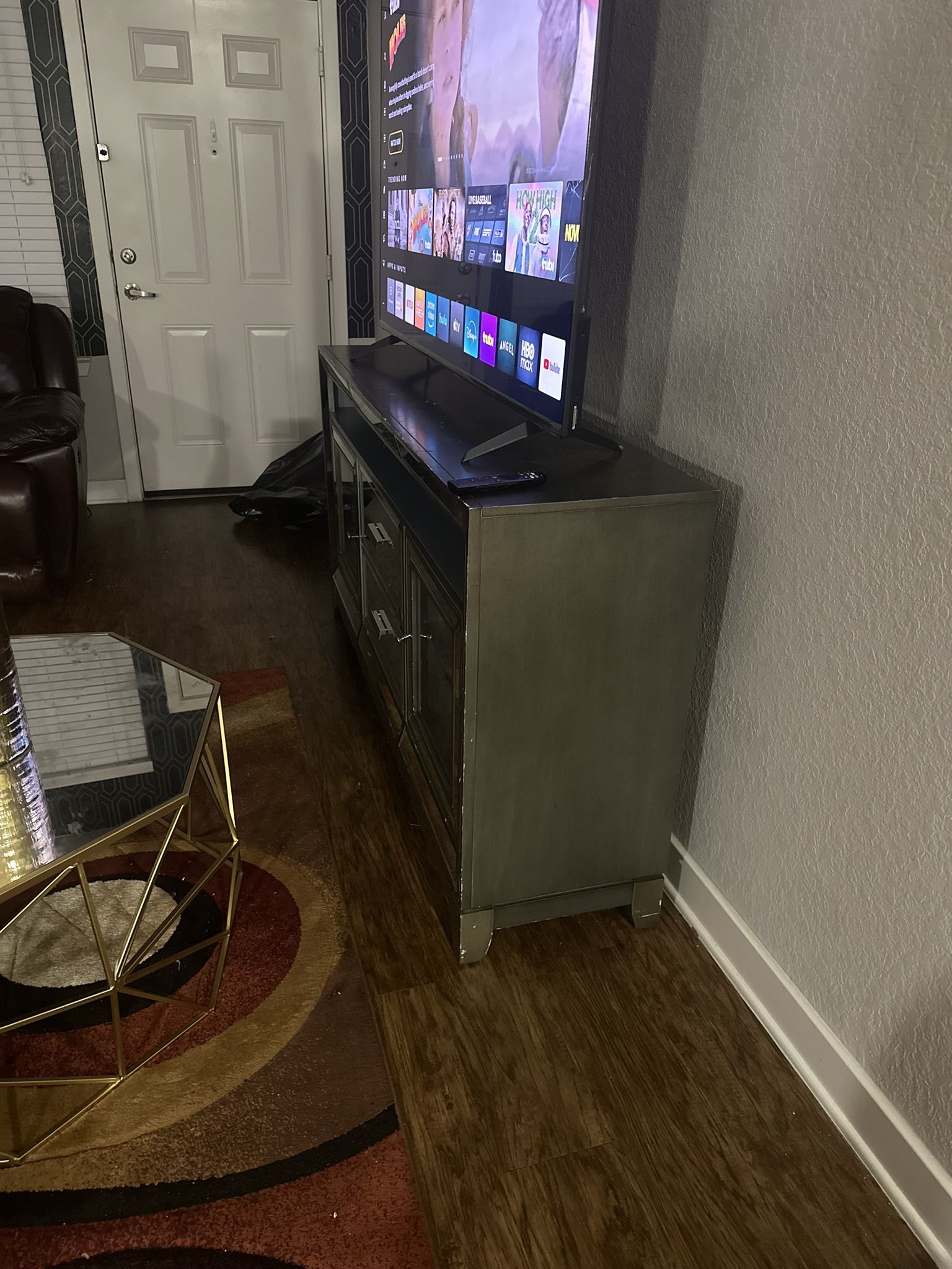 Silver TV Stand