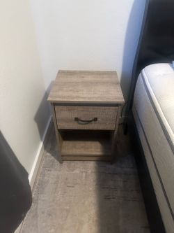 Pair of Rustic Wood Nightstands – Great Condition – $100 OBO