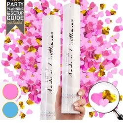 Set of 2 - Premium Gender Reveal Confetti - Biodegradeble