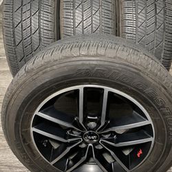 Rims 18 and Tires 265/60R18 Bridgestone