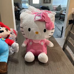 Hello Kitty, Mario Brothers And Mickey Plush Backpack