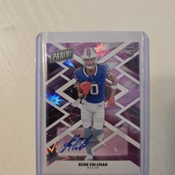 KEON COLEMAN ROOKIE CARD 4 of 10