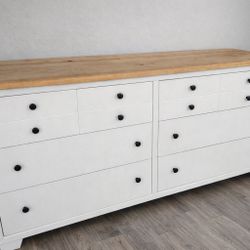 Coastal dresser 64.5”w x 17”d x 33.5”h