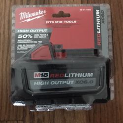 Milwaukee M18  High Output Xc 6.0 Battery  $80 Firm 
