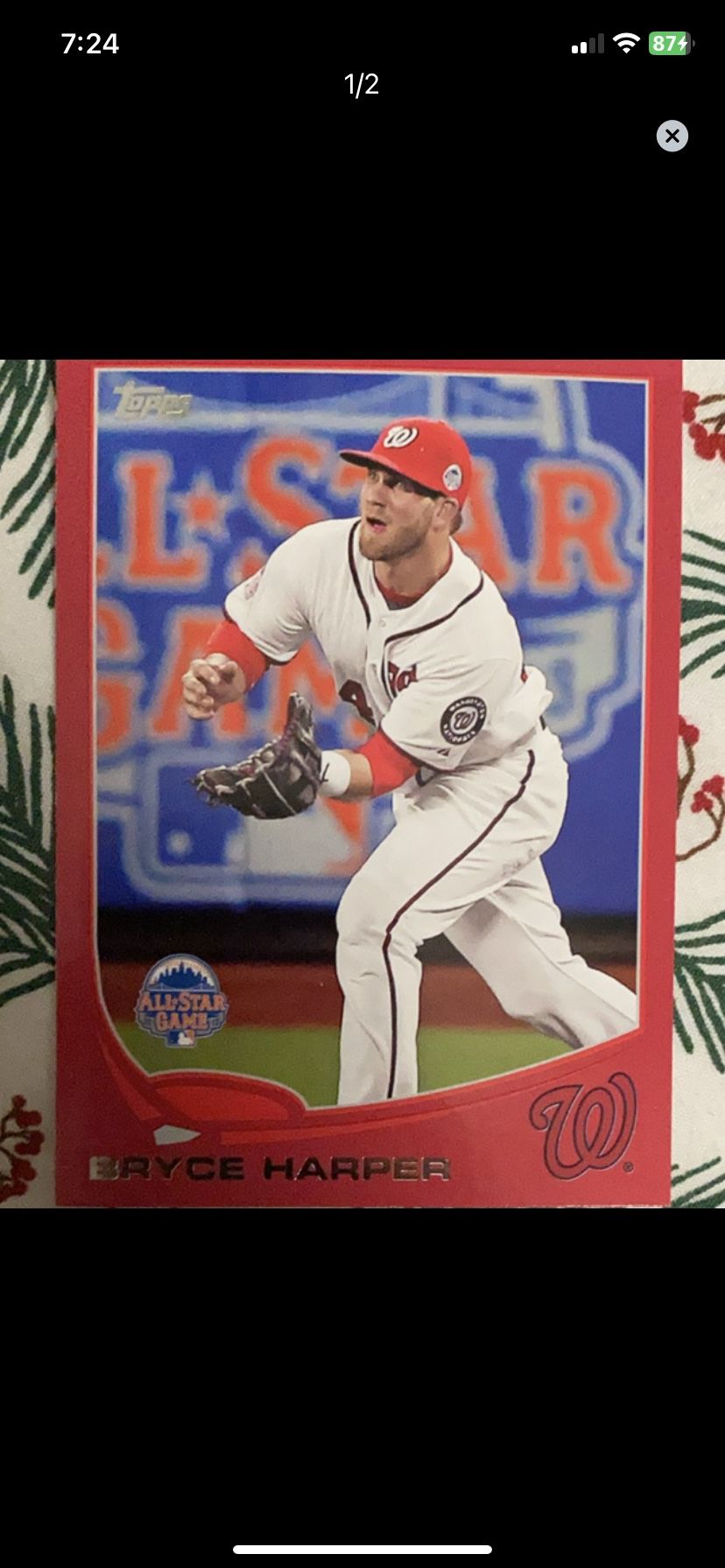 2013 Topps Update Bryce Harper Red