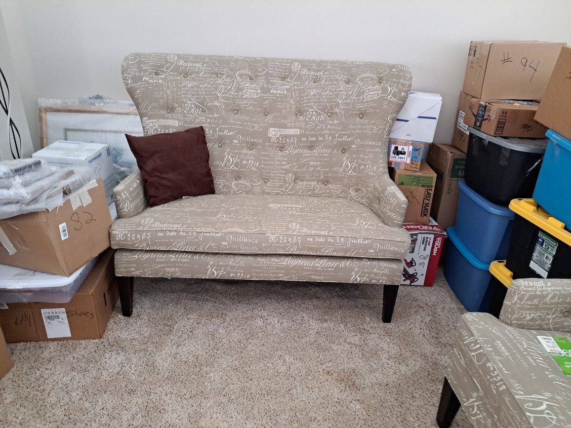 Loveseat And Matching Chair