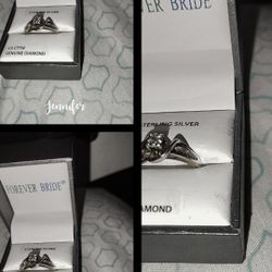 14k Gold Engagement Ring 1/5 Ct Diamond Size 7