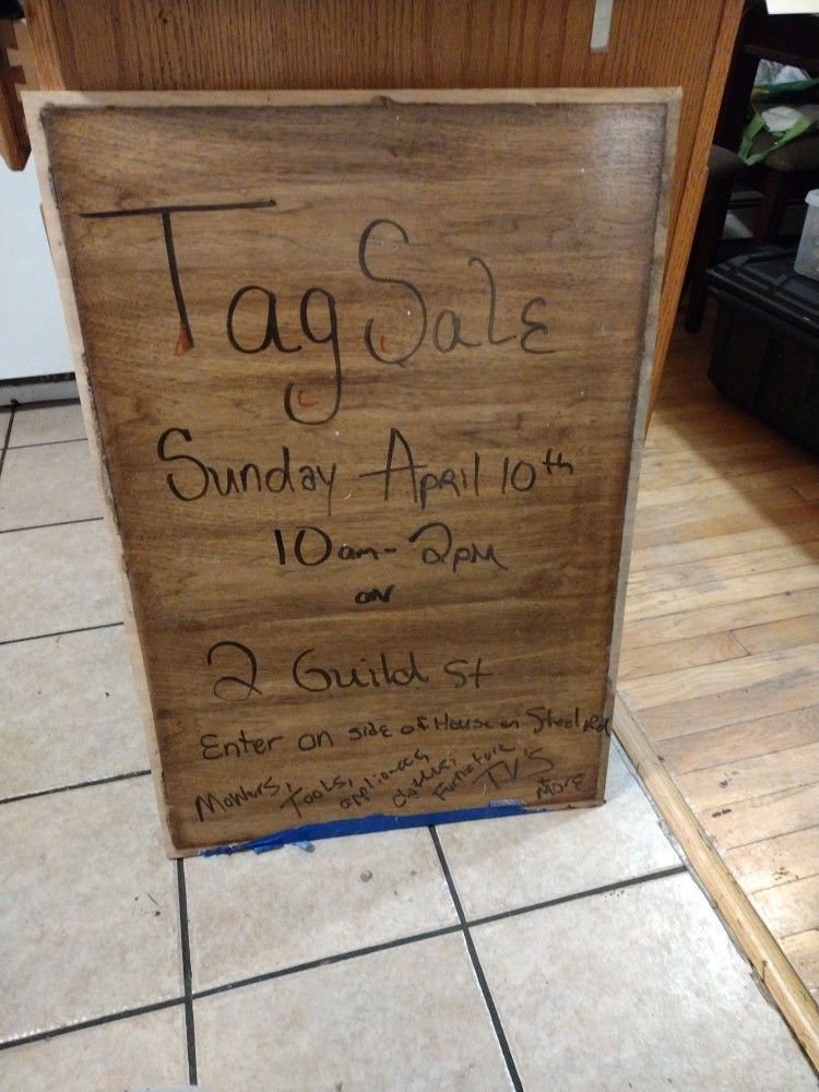 Tag Sale 2 Guild St Enfield Sunday April 10th