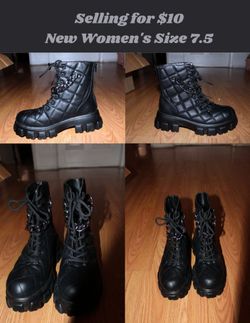 Black women Boots-Size 7.5