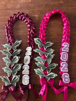 $50 GRADUATION LEI WITJ BUTTERFLY PRE-MADE