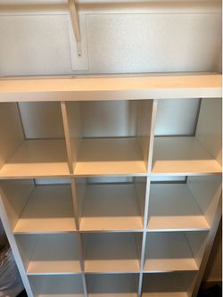 Need gone, IKEA Kallax, bookshelves and desks
