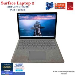 Surface Laptop 2, Intel core i5, 8GB, 256GB "H91231"