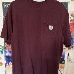 Maroon Carhartt Loose Fit T-Shirt