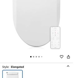 Brondell CL1700 Swash Elongated Advanced Bidet Seat, White (CL1700-EW)