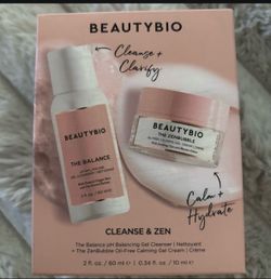 NEW BEAUTYBIO CLEANSE & ZEN CLEANSER AND GEL CREAM SET $10!!