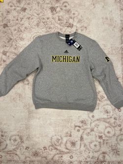 Adidas Michigan Wolverines Crewneck Sweatshirt