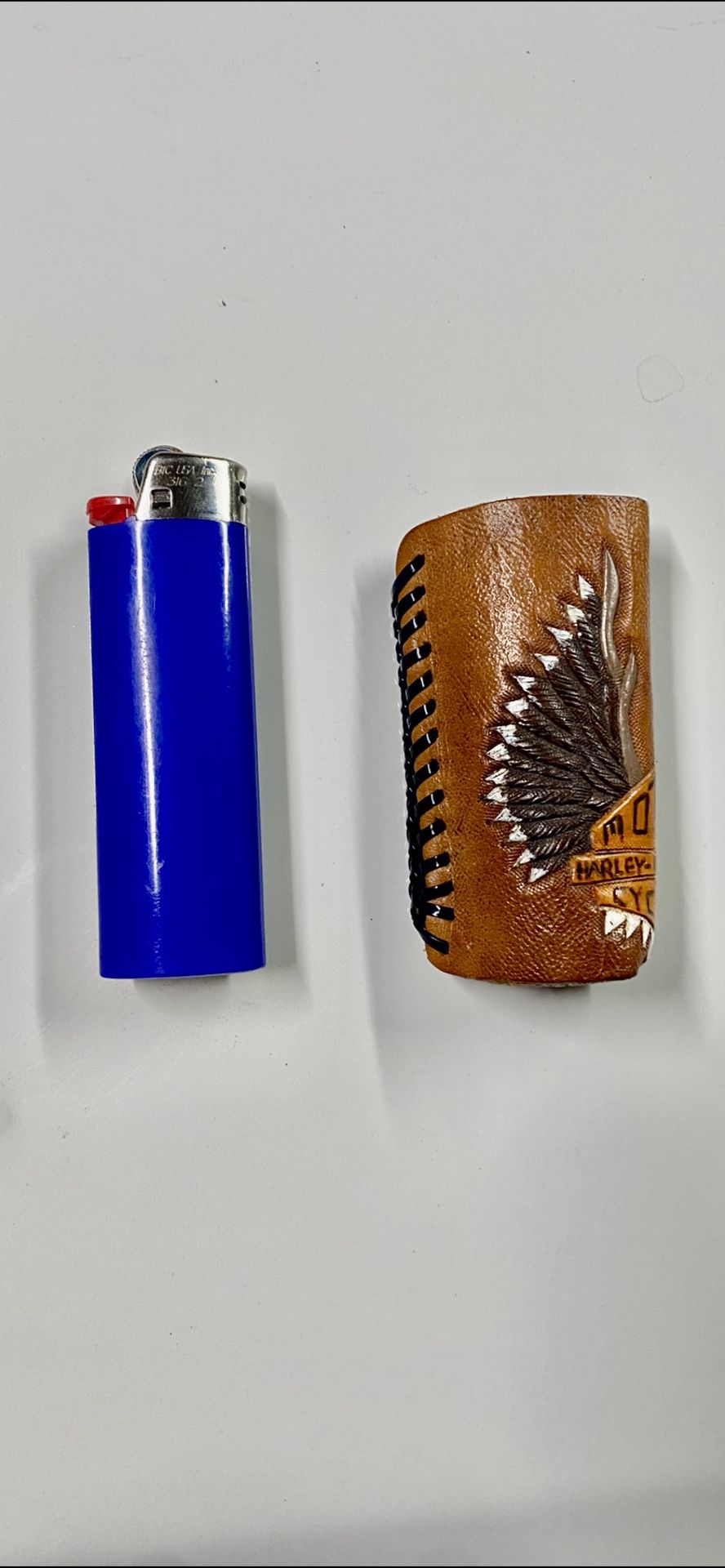 Harley Davidson Bic lighter Leather Case