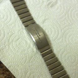 Vintage National Semiconductor Band for Watch Silver Tone Parts.