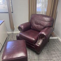 Expensive Club Chair and Ottoman