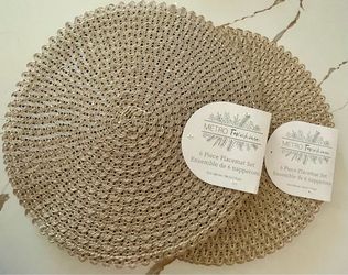 Metro Farmhouse 12 Piece Round Placemat Set