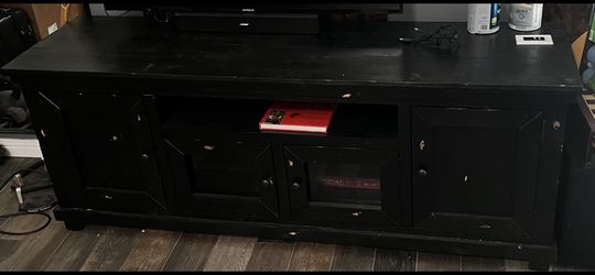 Rustic Solid Wood Entertainment Center