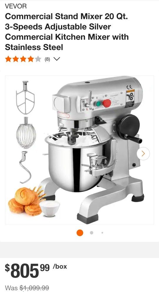 Commercial 20 Qt. Stand Mixer
