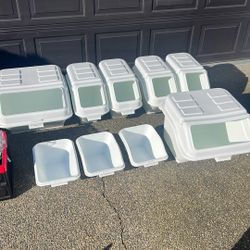 Bakers Mark 200 Cups/100 Cup Storage Bins With Lids