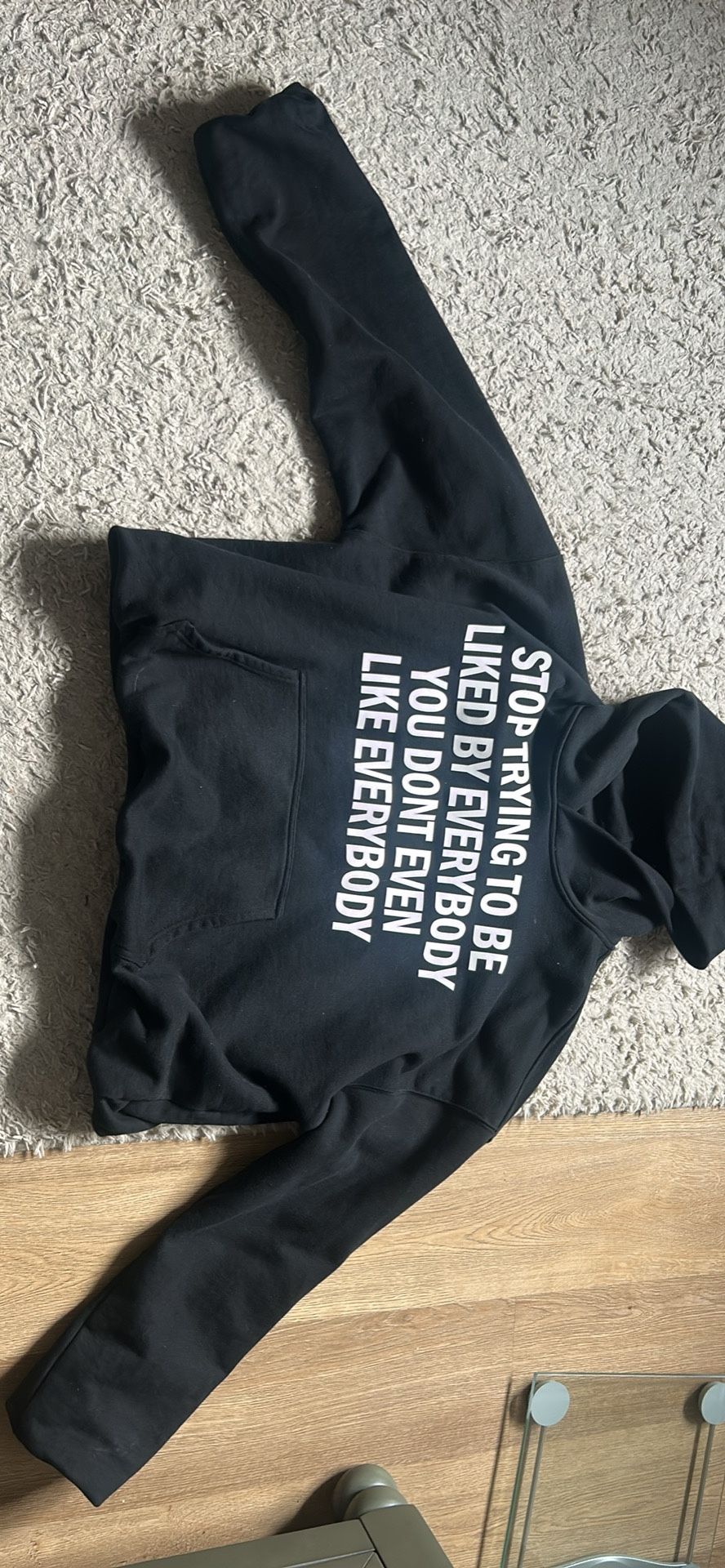 Black Capri Brand Hoodie