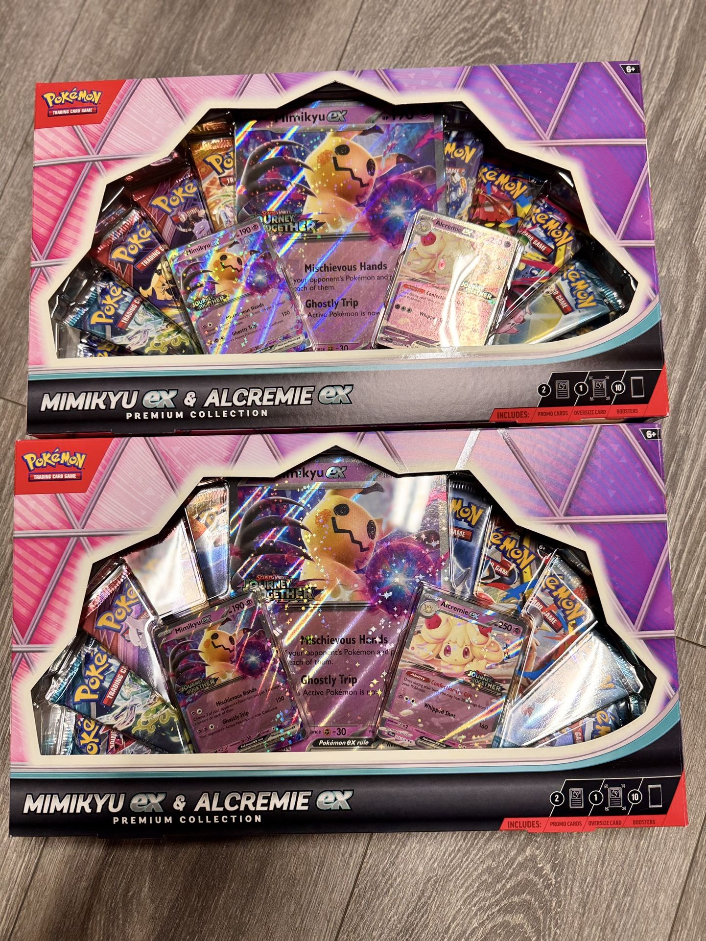Pokemon Mimikyu ex & Alcremie Ex x2