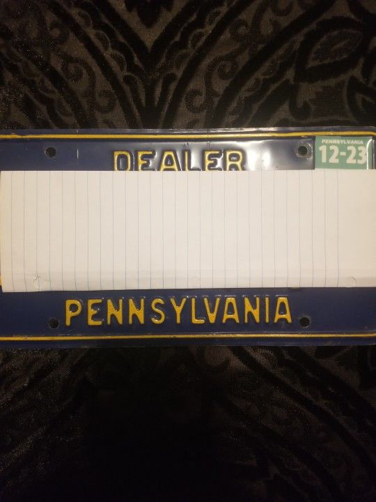 PA dealer tags 600 for 1 year with Paperwork for Sale in Baltimore, MD OfferUp