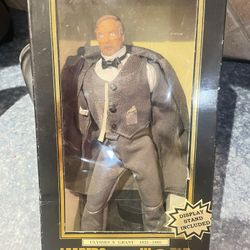 NEW LEADERS OF THE WORLD PRESIDENT ULYSSES S. GRANT 12 INCH SOLDIER FIGURE! a20