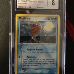 CGC 8 error Card Magickarp 30$