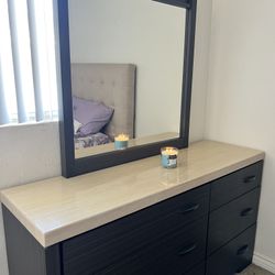 More 6 Drawer Dresser With Mirror