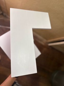 4 white shelves