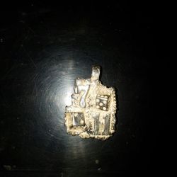 sterling silver lucky gambling pendant